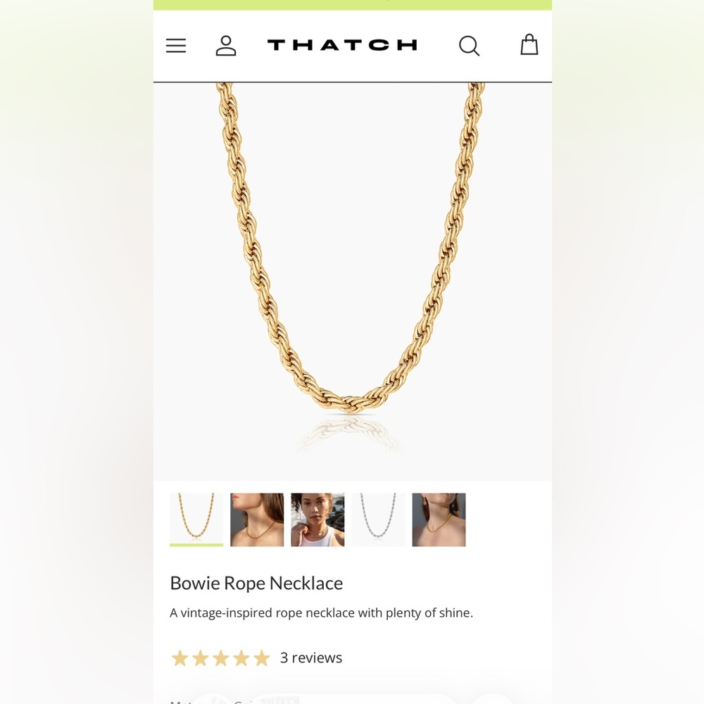 Thatch California Bowie Rope Necklace